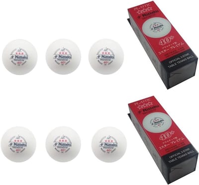 Tafeltennisballen 3-Ster Premium 40+ Plastic Bal (ITTF Goedgekeurd)