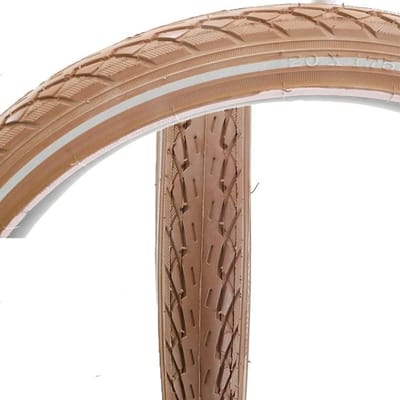 Universele Buitenband Fiets 20 Inch 20 x 1.75 met Reflectie - Caramel Kleur