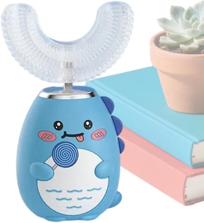 Kindertandenborstel - Elektrische U-tandenborstel - Mondhygiëne Verbeteren - 360 Graden Reiniging - 1016 x 417 cm - Meisjes