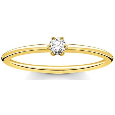 Thomas Sabo Dames-Damesring 925 Zilver 1 Zirkonia 52 Goud 32017870