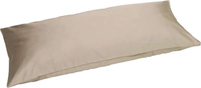 Yumeko kussensloop katoensatijn warm taupe 40x80 - Bio, eco & fairtrade - 1 stuk