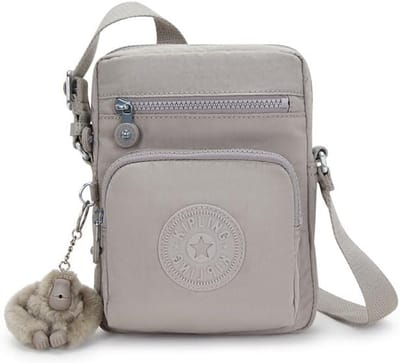 Crossbody Tas - Schoudertas Dames - Dagelijks Gebruik - Veel Praktische Vakken - 14 x 80 x 38 cm - Grijs