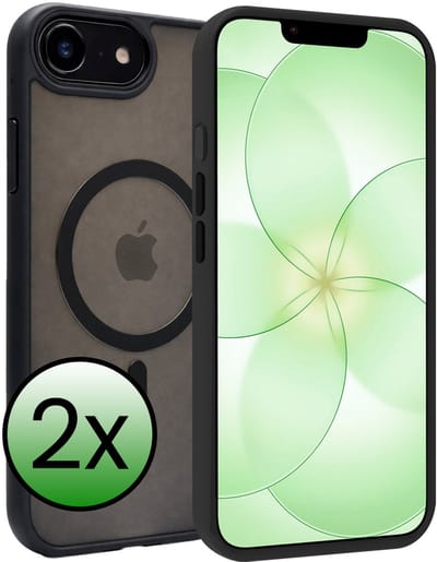 Hoesje 2 Stuks - Geschikt voor Apple iPhone 17e - Magsafe Compatible - Sterk & Shockproof - Back Cover - Shock Proof Case - Telefoon Hoes - Zwart