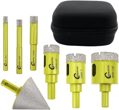 Diamant Kernboren Set - Gatzagen Kit - Tegels Boren - 7 Delig Inclusief Afschuining - 6-50mm