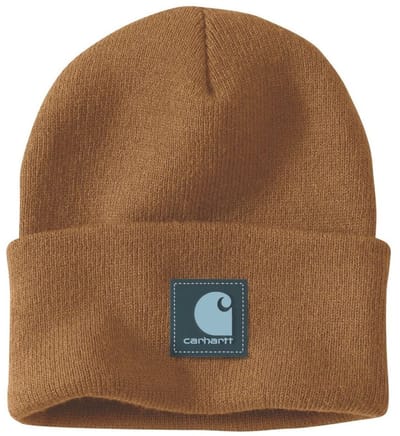 Carhartt Beanie met rubberen patch en horloge 106920