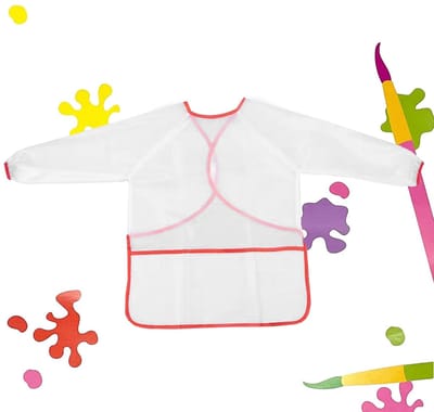 Dailygoods- Schilderschort Kinderen - Knutselschort - Schilderjas - Lange Mouwen - Antislip - Waterdicht - Geschikt voor Schilderen
