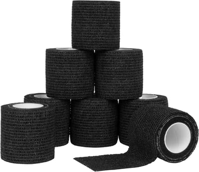 Zelfklevende Sport Tape - 8 Rollen 5Cm X 4.5M - Cohesieve Bandage voor Voetbal, Enkelsteun en Dierenverzorging