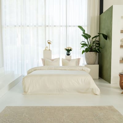 Kayori Shan Dekbedovertrek TENCEL™ Lyocell - 240x200-220 +2 slopen - Verkoelend slapen - Lits-jumeaux - Offwhite