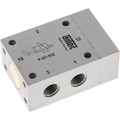 3/2 G1/4'' (G1/8'') Luchtgestuurd Ventiel -0.95-10bar/-13.2-140psi Airtec
