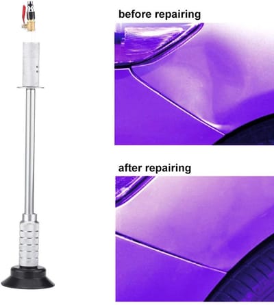 Dailygoods- Deuk Reparatie Tool Zware Pneumatische Trekhamer - Auto Body Reparatie - Zuignap Tool - Gegalvaniseerd Staal - 1900g Gewicht - Professionele Kracht - Deuktrekker