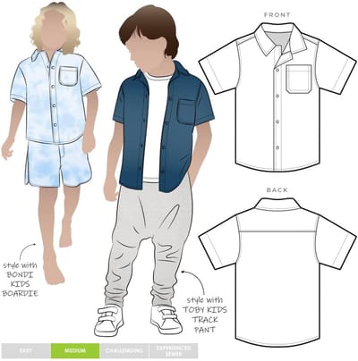 Kinder Overshirt Patroon - Kinderkleding Maken - Zelf Naaien - Ontworpen 2-8 Jaar - 23x1x34cm 73g - Naaipatroon