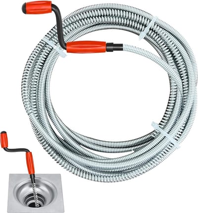Afvoerontstopper met slinger 5 m, gootsteenontstopper voor keuken en badkamer