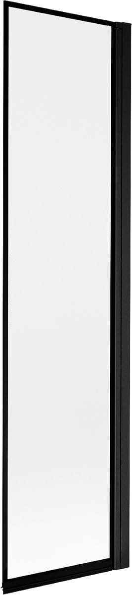 Mexen Mist badwand 1-delige rechts 50 x 150 , zwart frame, zwart - 8A9-050-001-70-70-P