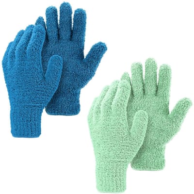 Allecto Plus - 2 Paar Winter Microfiber Afstoffen Handschoenen - Huishoudelijke Schoonmaakhandschoenen - Reinigingshandschoenen - Mannen Vrouwen - Huis Schoonmaken