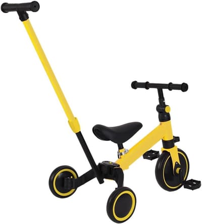 Loopfiets 3-in-1 - Kinderdriewieler - Buitenspelen - Verstelbaar - 60x42x49CM - Blauw