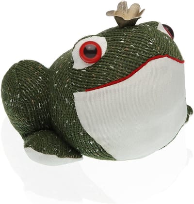 Deurhouder Kikker - Deurstopper Textiel - Huis Op Orde - Vrolijk Design - 19 x 15 x 21 cm - Veelkleurig