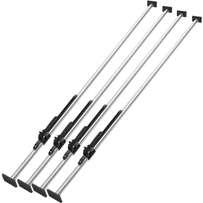 Barre de chargement, Barre de chargement à cliquet réglable de 89  à 104 , Barre stabilisatrice de chargement en acier robuste avec une capacité de 309 lbs, Barre de chargement pour benne de camion pour