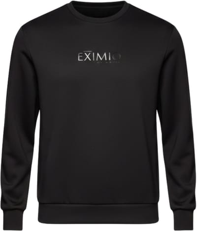 OMBRE Sweater - Regular Fit - Viscose - Lange Mouw Zwart S