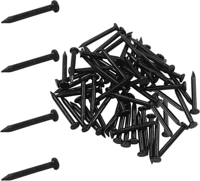 Hardware nagels - Metselwerk spijkers - Gipsplaten bevestigen - Geslepen punt ontwerp - 60 stuks 25mm - Zwart