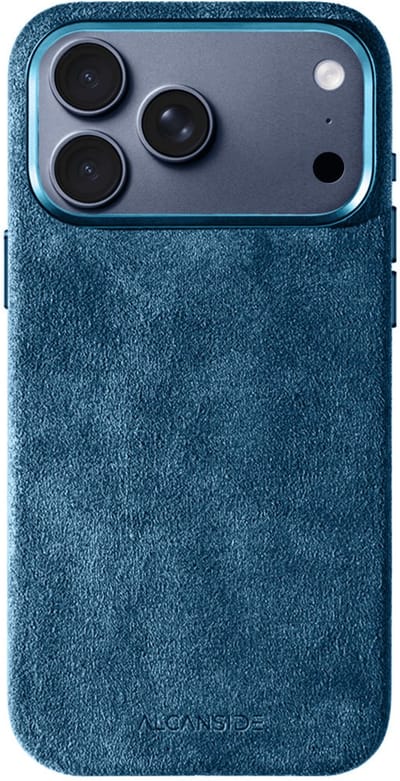 iPhone Alcantara Case - Ocean Blue