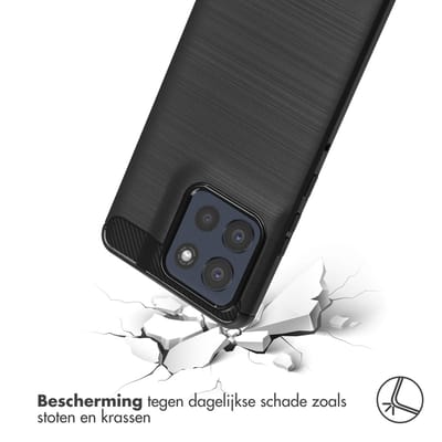 imoshion Hoesje - Geschikt voor Motorola Moto G86 - Brushed Backcover - Zwart