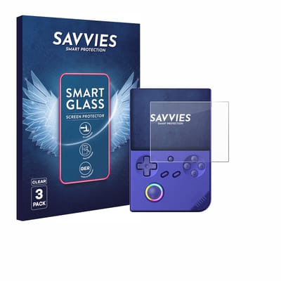 3 Stuks Savvies Screenprotector - geschikt voor Anbernic RG40XXV - beschermfolie glas transparant