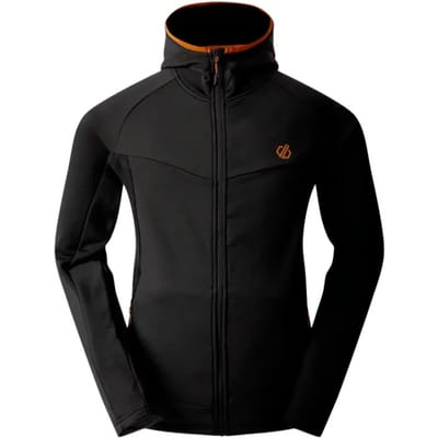 Fleece Heren Hooded Zipperjack Voor Skiën Assimilate Core Stretch