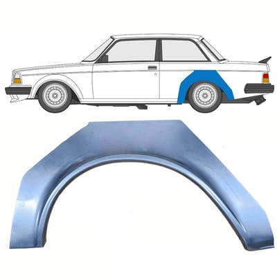Reparatiepaneel achterspatbord voor Volvo 240 1975-1993 / Links