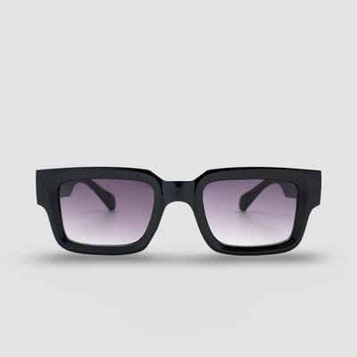 Montuurtjevoorjou - Puro Black - Zonnebril - Heren zonnebril - Paarse glazen
