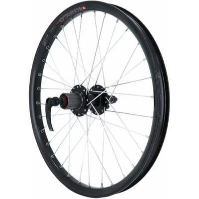 Achterwiel aluminium schijf dubbelwandige naaf 6 gaten cassette 10-9-8v Velox Kargo - Vae - E-Bike