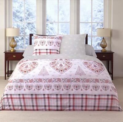 Dekbedovertrek Flanel - Winter - 240 x 220 cm - Lits-Jumeaux - Kerst - Satimolo