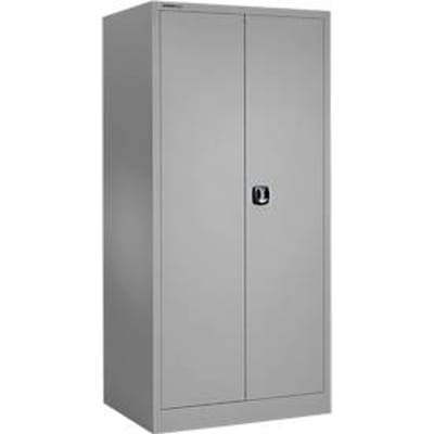 Schäfer Shop Select materiaalkast MSI 2509 S, versterkte uitvoering, tot 100 kg/plank, B 950 x D 500 x H 1935 mm, blank aluminium/wit aluminium