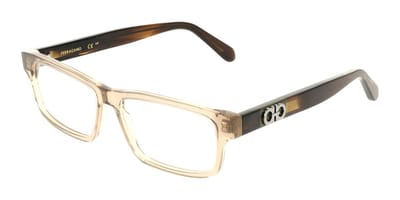 Ferragamo SF3061 Transparent sand 56/15/150 MAN Brilmonturen