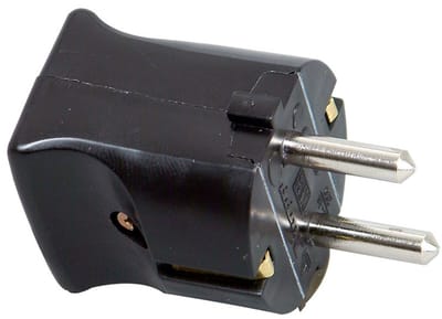 Kopp Stekker met Randaarde - 16A 230V - Zwart