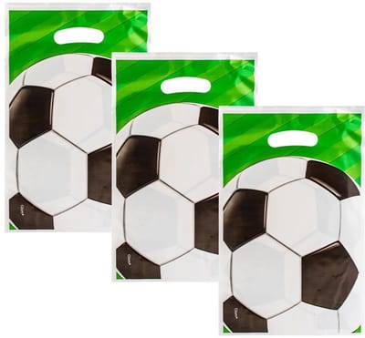 10x - Uitdeelzakjes - Traktatie zakjes - Voetbal - Cadeauzakjes - Snoepzakjes - Kinderfeestje - Candy bags - Voetbal feestje - Jonyx