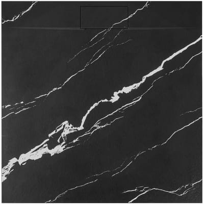 Rea Bazalt Douchebak Zwart 90x90cm