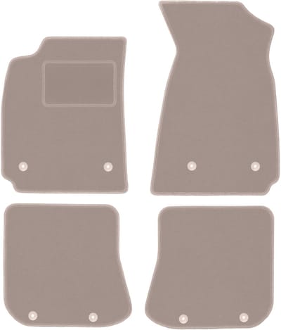 Beige veloursmatten voor: Audi A4 B5 sedan, stationwagen, avant (1995-1999)
