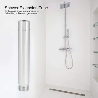 Dailygoods- Douche Verlengpijp 4 Inch - Verchroomd Roestvrij Staal - Verstelbare Douche Arm - Handdouche Extender - Hoogwaardig Doucheaccessoire - Comfortabel in Gebruik - Douchearm