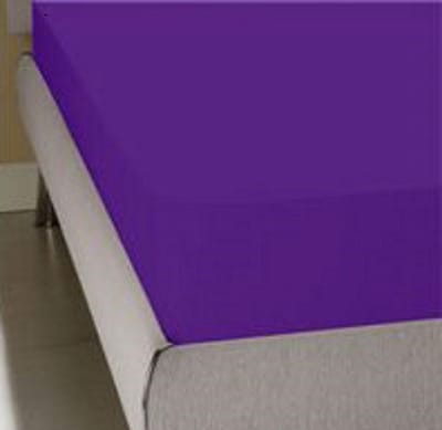 Homéé® Hoeslaken Jersey stretch paars 140/150x200/220 +30 cm tweepersoons bed 100% katoen