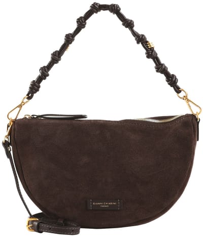 GIANNI CHIARINI Leren schoudertas Cleo Shoulder Bag Moka bruine