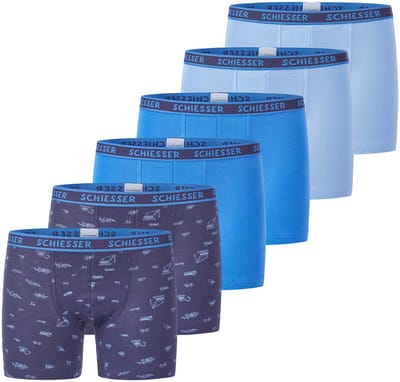 Schiesser Jongens shorts / pants 6 pack Kids Boys 95/5 Cotton