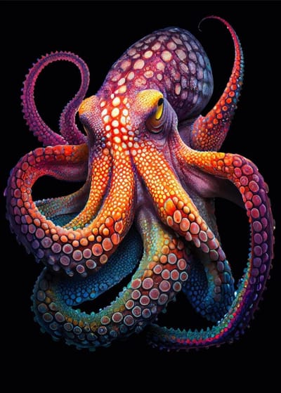 Octopus- Mint by Michelle decoupage papier A3
