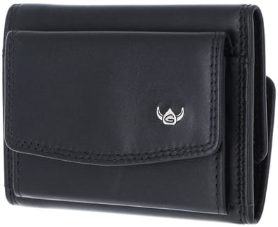 Golden Head Leren portemonnee Polo RFID Protect Minischeintasche 1314 Schwarz zwart