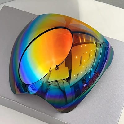 Lunettes de Soleil Sportives Extérieures Immenses Pour Dames Pour Pour Messieurs Lunettes de Soleil Vintage Masque Protecteur Enveloppant Punk Pour Cyclistes Lunettes Solaires UV orange
