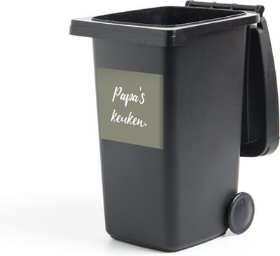 Container sticker Quotes - Spreuken - Papa's keuken - Pa - Keuken - 40x40 cm - Kliko sticker