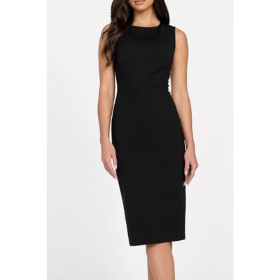 GUESS Gwen Sl Zip Midi Dre Jet Black A996 Taglia: 36 | Abiti Midi Outlet | Donna | Nero