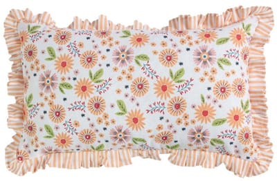 Louisa Kussen bloem ruffle 30x50cm