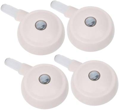 Baby Walker Wielen - Vervangende Wielen - Loopwagens Repareren - Snelle Montage - 4 Stuks - Wit
