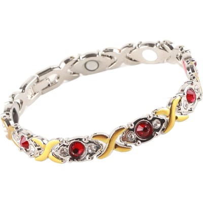 Magnetische Armband Titanium Staal Artritis Pijnverlichting Therapie Armbanden Artritis Pijnverlichting voor white