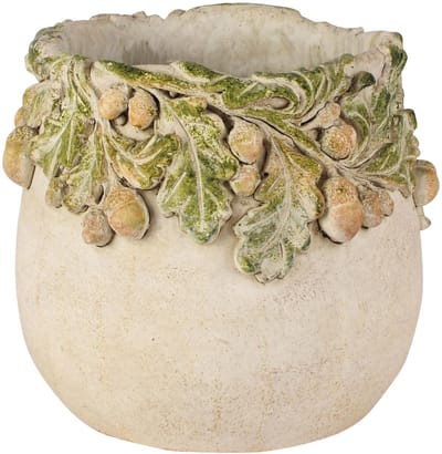 Dekoratief | Bloempot 'Pine Tree', cement, 15x15x13cm | A265019